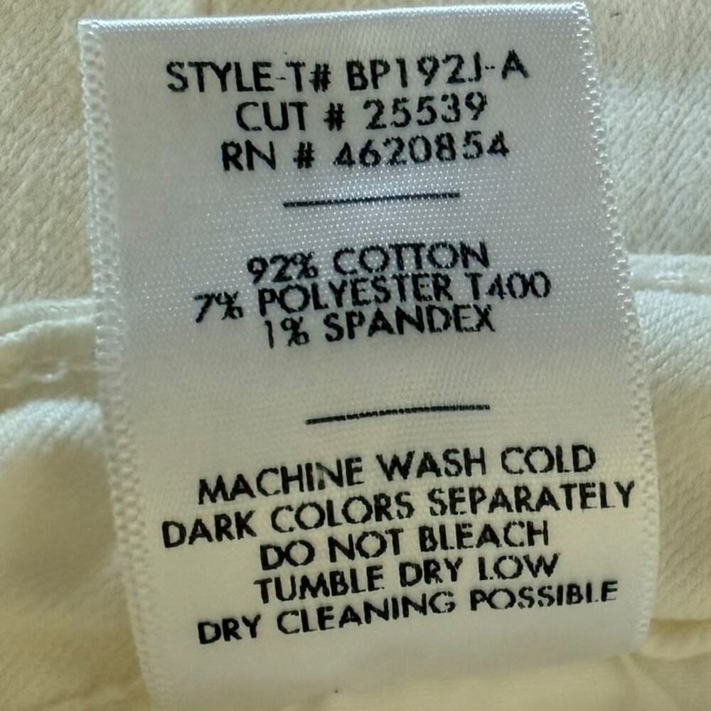 Just Black White Jeans Mid-Rise Distressed Denim Pants Stretch Size 25 White - Picture 9 of 12